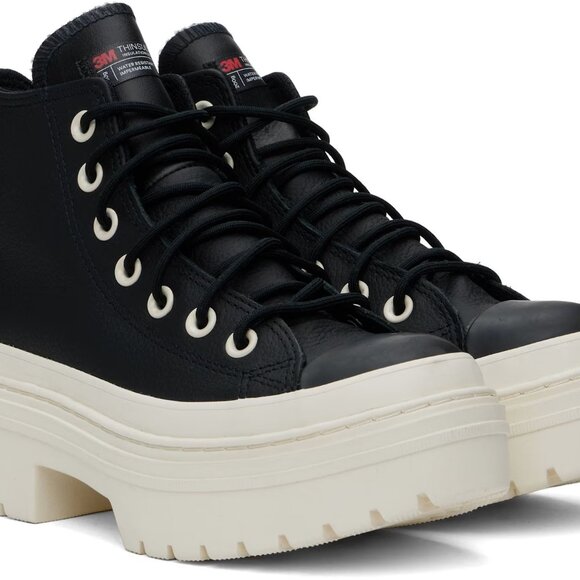 Converse Women’s CTAS Lugged Heel Waterproof Platform Shoes A12328C Black Size 7 - Picture 14 of 15